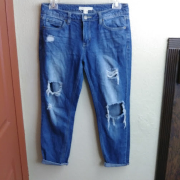 life in progress Denim - ❤life in progress Distressed Boyfriend Jeans